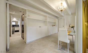 La sala da pranzo dell'appartamento San Marziale a Venezia, Italia