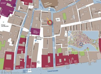 Mappa di localizzazione dell'appartamento Fenice Terrazza a Venezia, Italia