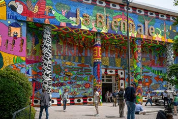 Il padiglione centrale della Biennale d'Arte di Venezia ai Giardini