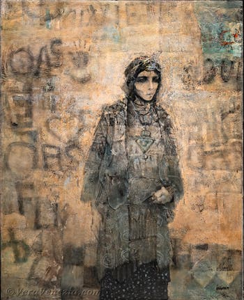 Mohammed Issiakhem, Donna e muro, Biennale d'Arte di Venezia