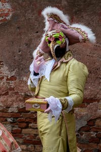 Costumi del Carnevale di Venezia davanti all'Arsenale.