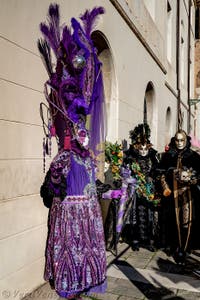 La sfilata dei costumi del Carnevale di Venezia 2026 sul Campo San Lorenzo.