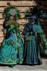 La sfilata dei costumi del Carnevale di Venezia 2026 sul Campo San Lorenzo.