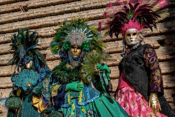 La sfilata dei costumi del Carnevale di Venezia 2026 sul Campo San Lorenzo.