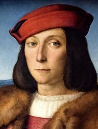 Raffaelo, Ritratto di giovane con mela, Francesco Maria della Rovere, Palazzo Pitti Palatina, Firenze