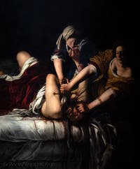 Artemisia Gentileschi, Oloferne decapitato da Giuditta, 1620, Galleria degli Uffizi, Firenze, Italia