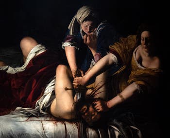 Artemisia Gentileschi, Oloferne decapitato da Giuditta, 1620, Galleria degli Uffizi, Firenze, Italia