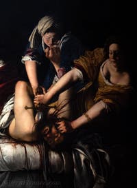 Artemisia Gentileschi, Oloferne decapitato da Giuditta, 1620, Galleria degli Uffizi, Firenze, Italia