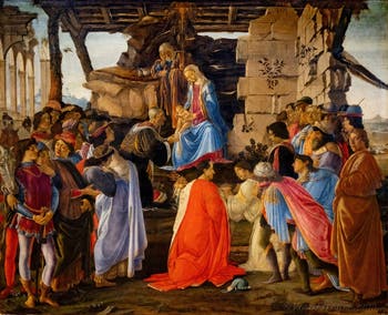 Botticelli, Adorazione dei Magi, 1475-1477, Galleria degli Uffizi, Firenze, Italia