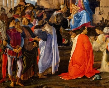 Botticelli, Adorazione dei Magi, 1475-1477, Galleria degli Uffizi, Firenze, Italia