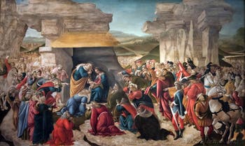 Botticelli, Adorazione dei Magi 1490-1500, Galleria degli Uffizi Firenze Italia