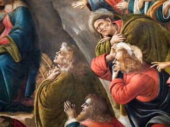 Botticelli, Adorazione dei Magi con otto Re Magi, 1490-1500, Galleria degli Uffizi Firenze Italia