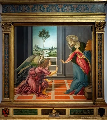 Sandro Botticelli, Annunciazione di Cestello, 1489, Galleria degli Uffizi, Firenze, Italia