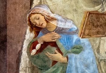 Sandro Botticelli, Annunciazione di San Martino alla Scala, Galleria degli Uffizi, Firenze, Italia