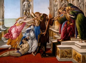Sandro Botticelli, La Calunnia, 1495-1497, Galleria degli Uffizi, Firenze, Italia