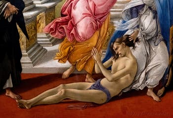 Sandro Botticelli, La Calunnia, 1495-1497, Galleria degli Uffizi, Firenze, Italia