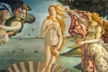 Sandro Botticelli, La nascita di Venere, 1484, Galleria degli Uffizi, Firenze, Italia