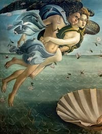 Sandro Botticelli, La nascita di Venere, Galleria degli Uffizi, Firenze, Italia
