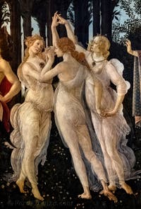 Sandro Botticelli, La Primavera, 1481-1482, Galleria degli Uffizi, Firenze, Italia