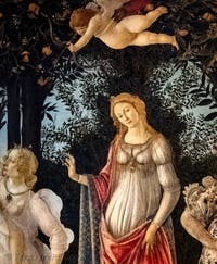 Sandro Botticelli, La Primavera, 1481-1482, Galleria degli Uffizi, Firenze, Italia