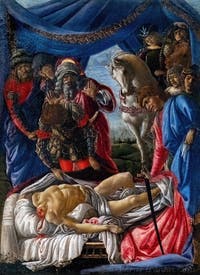 Sandro Botticelli, Il ritrovamento del cadavere di Oloferne, Galerie Offices Uffizi, Florence Italie