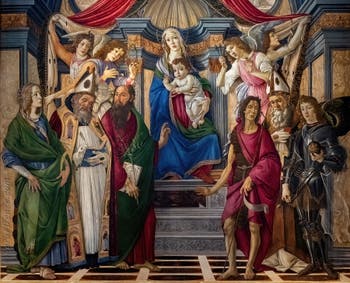 Sandro Botticelli, Madonna col Bambino in trono, Galleria degli Uffizi, Firenze, Italia