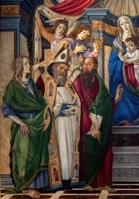 Sandro Botticelli, Madonna col Bambino in trono, Galleria degli Uffizi, Firenze, Italia