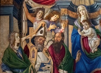 Sandro Botticelli, Madonna col Bambino in trono, Galleria degli Uffizi, Firenze, Italia