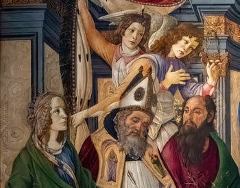 Sandro Botticelli, Madonna col Bambino in trono, Galleria degli Uffizi, Firenze, Italia