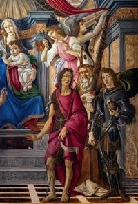 Sandro Botticelli, Madonna col Bambino in trono, Galleria degli Uffizi, Firenze, Italia
