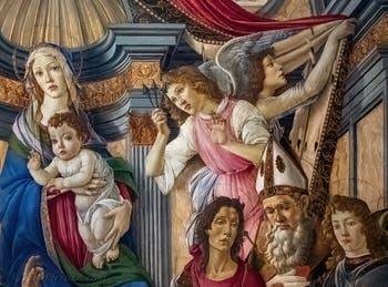 Sandro Botticelli, Madonna col Bambino in trono, Galleria degli Uffizi, Firenze, Italia