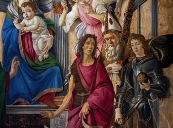 Sandro Botticelli, Madonna col Bambino in trono, Galleria degli Uffizi, Firenze, Italia