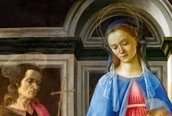 Sandro Botticelli, Madonna con Bambino e Santa Maria Maddalena, Galleria degli Uffizi, Firenze, Italia