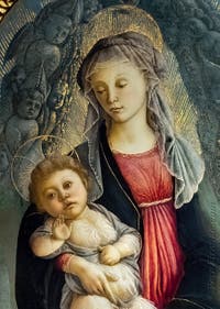 Sandro Botticelli, Madonna con Bambino in gloria di Serafini, Galleria degli Uffizi, Firenze, Italia