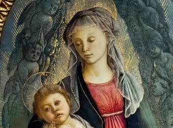 Sandro Botticelli, Madonna con Bambino in gloria di Serafini, Galleria degli Uffizi, Firenze, Italia