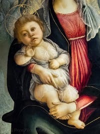Sandro Botticelli, Madonna con Bambino in gloria di Serafini, Galleria degli Uffizi, Firenze, Italia