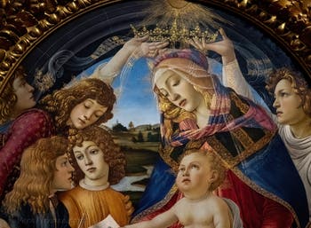 Sandro Botticelli, Madonna del Magnificat, Galleria degli Uffizi, Firenze, Italia