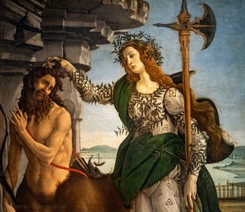 Sandro Botticelli, Pallade e il Centauro, Galleria degli Uffizi, Firenze, Italia