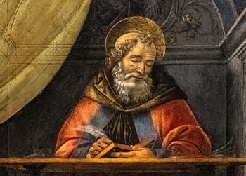 Sandro Botticelli, Sant'Agostino nel suo studio, Galleria degli Uffizi, Firenze, Italia