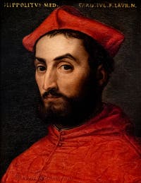 Bronzino, Cardinale Ippolito de' Medici, 1551, Galleria degli Uffizi, Firenze, Italia