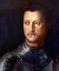 Bronzino, Ritratto di Cosimo I de' Medici in armatura, 1545, Galleria degli Uffizi, Firenze, Italia