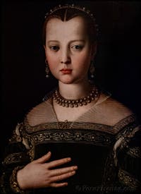Bronzino, Ritratto di Maria de' Medici, 1551, Galleria degli Uffizi, Firenze, Italia