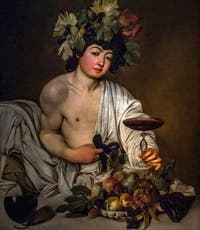 Caravaggio, Bacco adolescente, 1598, Galleria degli Uffizi, Firenze, Italia