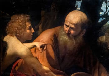 Caravaggio Michelangelo Merisi, Il sacrificio di Isacco, 1603, Galleria degli Uffizi, Firenze, Italia