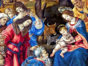 Filippino Lippi, Adorazione dei Magi, 1496, Galleria degli Uffizi a Firenze, Italia