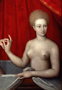 Scuola di Fontainebleau, Due donne al bagno, Galleria degli Uffizi, Firenze, Italia