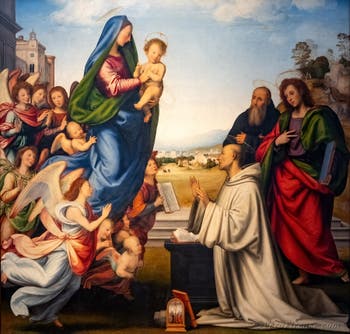 Fra Bartolomeo, Visione di San Bernardo, 1504-1507, Galleria degli Uffizi a Firenze, Italia