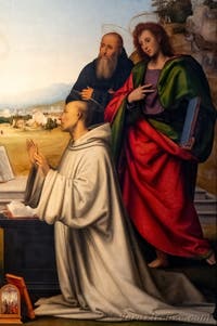 Fra Bartolomeo, Visione di San Bernardo, 1504-1507, Galleria degli Uffizi a Firenze, Italia