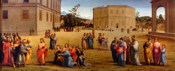 Francesco Granacci, Giuseppe presenta il padre e i fratelli al faraone, 1515, Galleria degli Uffizi a Firenze, Italia