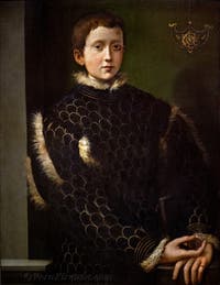 Ghirlandaio Ridolfo Bigordi, Ritratto di Cosimo I da bambino, 1531, Galleria degli Uffizi, Firenze, Italia